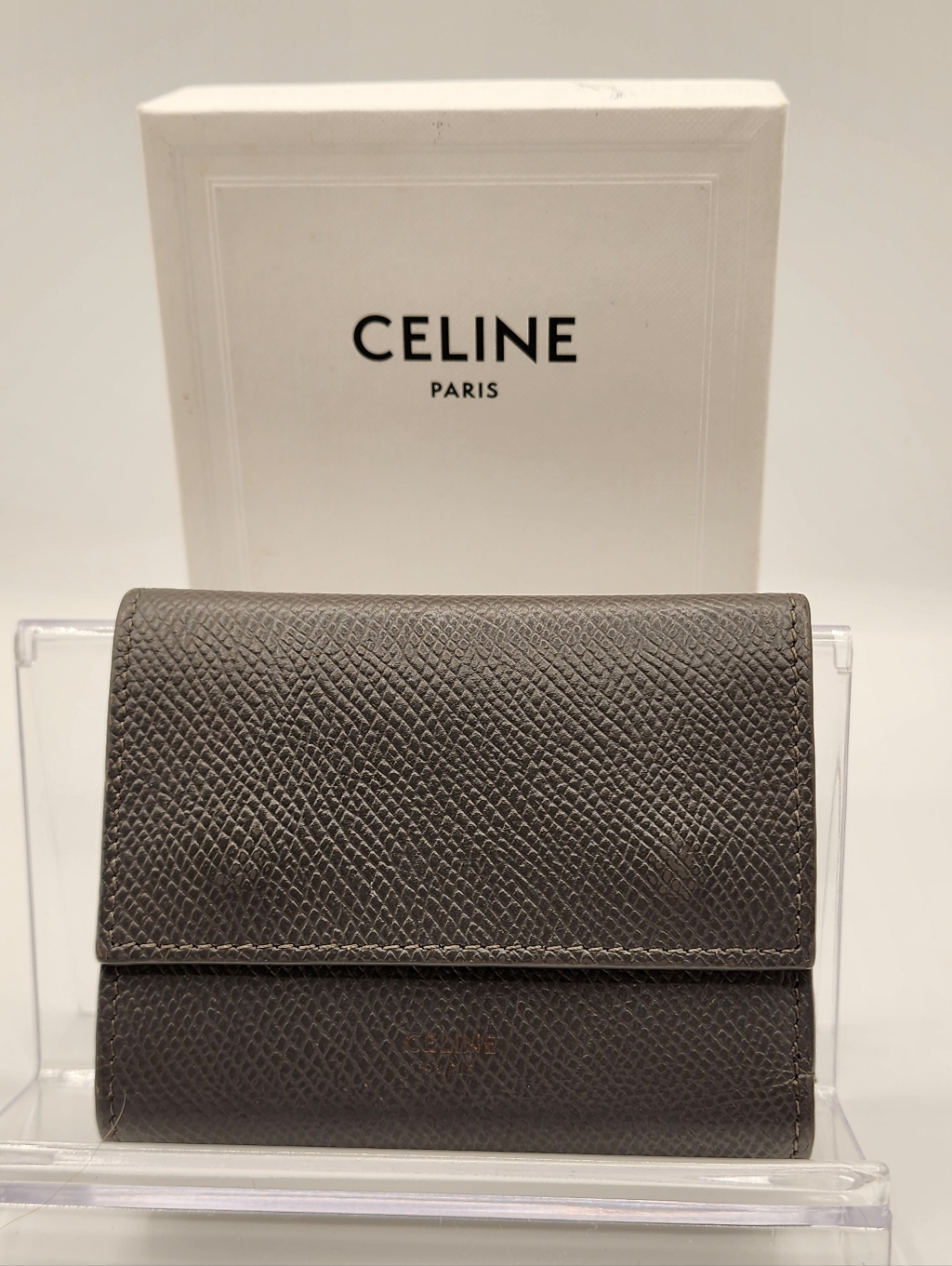 Celine Compact Trifold Wallet Euc